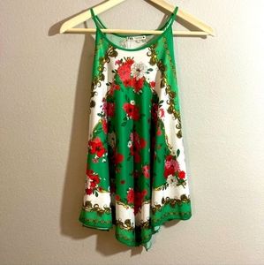 ZARA floral scarf print tank Top